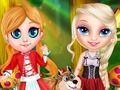 Leikur Little Elsa Í Red Hood  á netinu