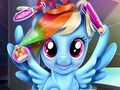 Leikur Rainbow pony alvöru haircuts  á netinu