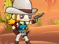 Leikur Cowgirl skjóta zombie  á netinu