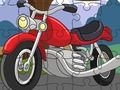 Leikur Teiknimynd mótorhjól Jigsaw  á netinu