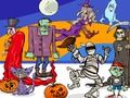 Leikur Finndu 5 mismunandi Halloween  á netinu