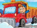 Leikur Vetur vörubíll Jigsaw  á netinu