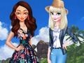 Leikur Land vs sjór: Moana vs Elsa  á netinu