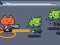 Leikur Cat Gunner vs zombie á netinu