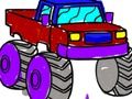 Leikur Aftur í skólann: Monster Truck litarefni  á netinu