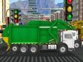 Leikur Town Clean Sorp Truck  á netinu