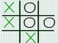 Leikur Tic Tac Toe pappír athugasemd  á netinu