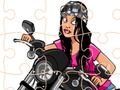 Leikur Brjálaður mótorhjólamaður Jigsaw  á netinu