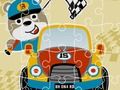 Leikur Racing teiknimyndir Jigsaw  á netinu