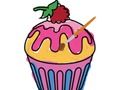 Leikur Yummy Cupcake litarefni  á netinu