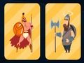 Leikur Minni Spartan og Viking Warriors  á netinu
