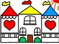 Leikur Aftur í skóla litarbók DOLLHOUSE  á netinu