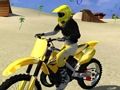 Leikur Stunt fyrir mótorhjól á ströndinni  á netinu