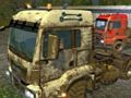 Leikur Vörubílar í drullu Jigsaw  á netinu