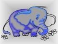 Leikur Baby Elephant litarefni  á netinu
