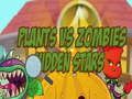Leikur Plöntur gegn zombie falnum stjörnum  á netinu