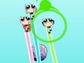 Leikur Powerpuff Girls mölva vélmenni á netinu