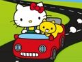 Leikur Hello Kitty bíll púsluspil  á netinu