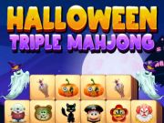 Leikur Halloween Triple Mahjong á netinu
