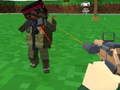Leikur Blocky zombie og farartæki skot  á netinu