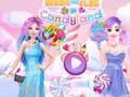Leikur Barbie og Elsa í Candyland  á netinu