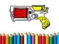 Leikur Aftur í skólann: Nerf litabók  á netinu