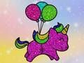 Leikur Litabók Glitter Unicorns  á netinu