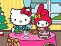 Leikur Jólakvöldverður Hello Kitty og vina  á netinu