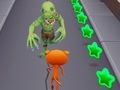 Leikur Reiður Cat Run Zombies Alley á netinu