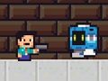Leikur Noob Super Agent vs Robots á netinu