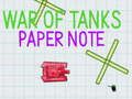 Leikur War of Tanks Paper ATH á netinu