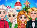 Leikur Frosinn Princess Christmas Celebration  á netinu