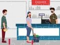 Leikur Jigsaw fyrir félagslega fjarlægð  á netinu