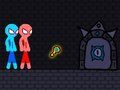 Leikur Rautt og blátt Stickman reipi  á netinu