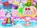 Leikur Unicorn Ice Cream Corn Maker á netinu