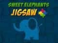 Leikur Sweet Elephants Jigsaw á netinu