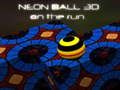 Leikur Neon Ball 3d á flótta  á netinu
