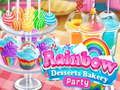 Leikur Rainbow Deserts Bakery Party  á netinu