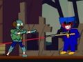 Leikur Hugy Wuggy vs Zombies á netinu