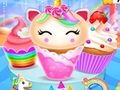Leikur Unicorn hafmeyjan Cupcake Cooking Design á netinu