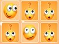 Leikur Emoji minnissamsvörun  á netinu