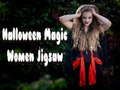 Leikur Halloween Magic Women Jigsaw á netinu