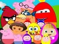 Leikur Frægar teiknimyndapersónur Egg  á netinu