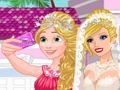 Leikur Brúðkaupsselfie Barbie með prinsessum  á netinu