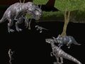 Leikur Midnight Multiplayer Risaeðluveiði  á netinu