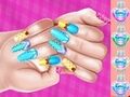 Leikur Elsa Princess Þema Nail Art Diy  á netinu
