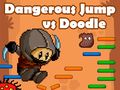 Leikur Hættulegt stökk vs doodle á netinu