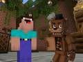 Leikur Noob vs 1000 Freddy's á netinu