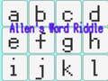 Leikur Orð Riddle Allen á netinu