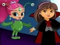 Leikur Nick jr. Halloween klæða sig upp skrúðgöngu  á netinu